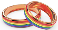 Genevieve Messenger and rainbow rings